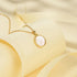 Round Gold Necklace for Women, Dainty 14K Gold Plated Black Small Circle Pendant White Mother of Pearl Choker Necklace Cute Fashion Necklace Trend...