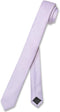 Vesuvio Napoli Narrow NeckTie Extra Skinny Lavender Purple Men's 1.5" Neck Tie...