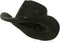 MG Womens Straw Outback Toyo Cowboy Hat, Black...