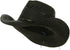 MG Womens Straw Outback Toyo Cowboy Hat, Black...