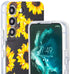 Phone Case Compatible with Galaxy S22 Case,Black Sunflower Pattern Cute Floral Case Soft TPU Back Cover for Samsung Galaxy S22 6.1 Inch...