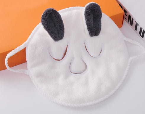 Reusable Face Towel Mask, 2 Pieces Anti Aging Facial Steamer Towel Sheet Moisturizing Skincare Mask with Facial Spa Headband for Women Girls (PACK...