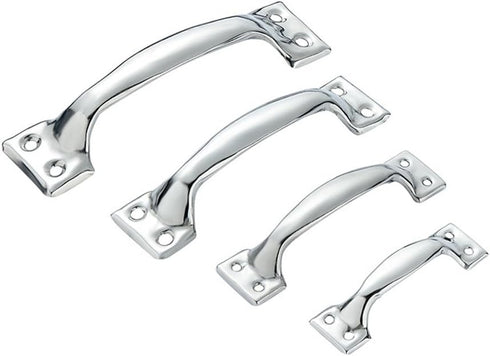 DayCount® Pack of 20 Silver Tone Stainless Steel Pull Handles Grips Grab Handle Silver Utility Pull for Windows Doors (5-inch)...