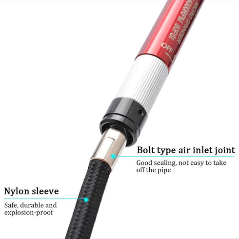 Air-Powered Micro Die Grinder Set 65,000 RPM Pneumatic Pencil Grinder Tool...