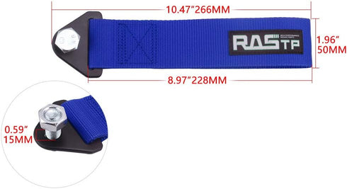 RASTP High Strength Racing Tow Strap (Blue)...