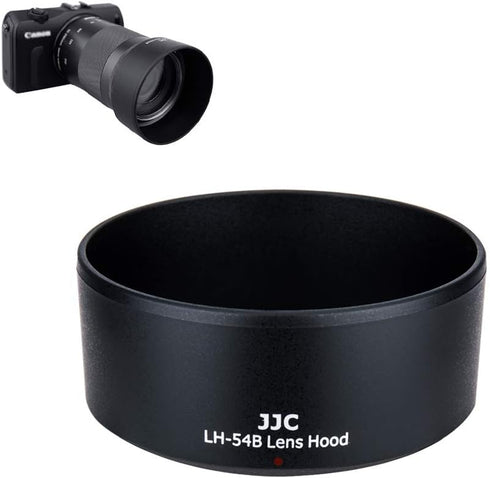 JJC Bayonet Dedicated Lens Hood Shade for Canon EF-M 55-200mm f/4.5-6.3 is STM Lens on Canon EOS M50 M100 Mirrorless Camera, Replaces Canon ET-54B...