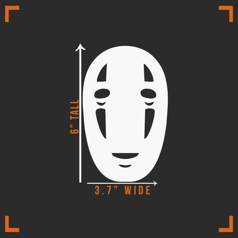 No Face Decal Vinyl Sticker Auto Car Truck Wall Laptop | White| 3" x 6"...