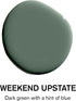 BACKDROP | Premium Interior Paint | Large Adhesive Paint Swatch | WEEKEND UPSTATE - Dark Green With A Hint Of Blue | 12" x 12" Color Sample...