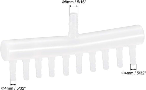 uxcell 8mm to 4mm 10 Way Aquarium Air Line Tubing Splitter Connector Fish Tank Plastic Air Flow Divider Oxygen Splitter Lever Valve 5pcs...