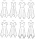 McCall's Patterns M7315 Misses' Handkerchief-Hem Dresses, Size A5 (6-8-10-12-14)...
