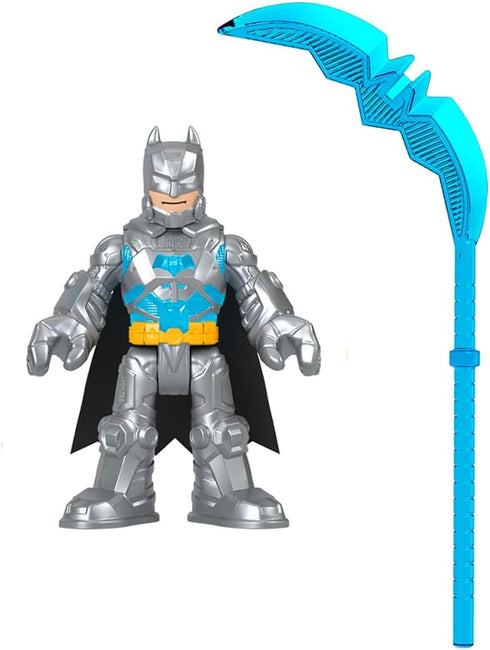 Replacement Part for Imaginext Playset Inspired by DC Superfriends - HGX97 ~ Replacement Poseable Batman Figure and Blue Battle Accessory...