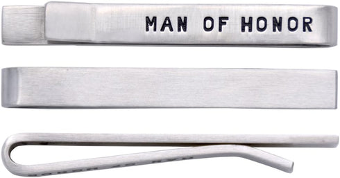 O.RIYA Stainless Steel Tie Clips Man Of Honor...
