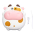 Electric Mini 2 Levels USB Rechargeable Fast Heating Cartoon Cow Night Light Heater (White)...