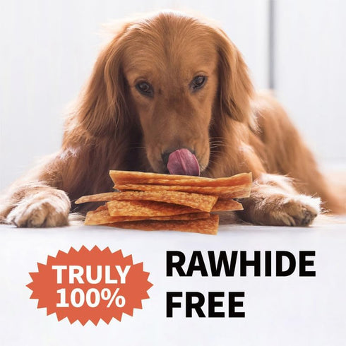 Chicken Dog Chew Chips, Puffed Human Grade Chicken Dog Treat, Rawhide Alternative, Easy to Digest 12pcs/Pack...