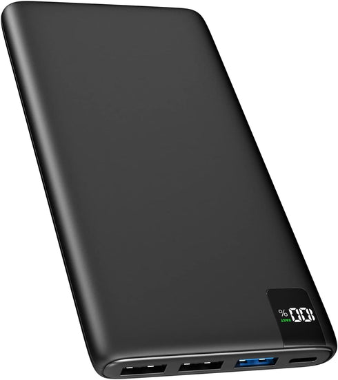 Power Bank 10000mAh Portable Charger 22.5W Portable Phone Charger USB C PD QC3.0 Fast Charge Ultra Slim External Battery Pack with LED Display for...