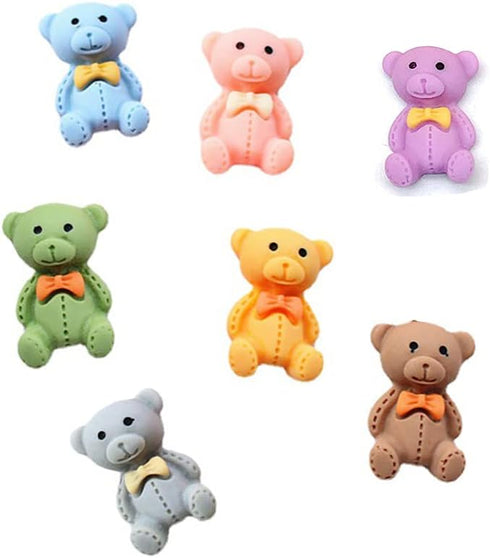 SUKPSY 50 Pcs Flatback Resin Charms Mixed Color Craft Making Embellishments Flat Back Scrapbooking Resin Buttons for Hair Clip Hair Accessories Ph...