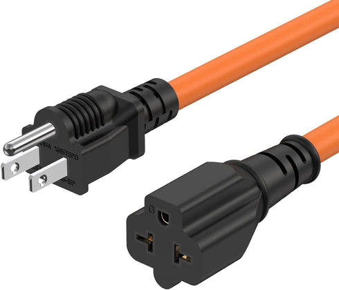 1Ft 12AWG 15 Amp Household Plug to 20-Amp Adapter Cable Nema 5-15P to 5-20R,5-15P to 6-15R/20R T-Blade 20Amp to 15Amp AC Plug-Adapter Cable,Heavy ...