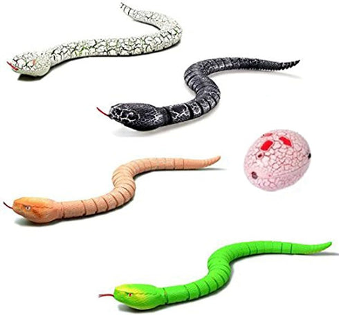Remote Control Snake Toy, Realistic RC Snake Toy USB Rechargeable Robot Rattlesnake Model 16" Long Animal Prank Toy for Kids and Adults Christmas ...