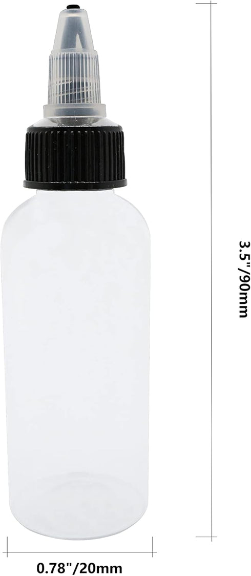 Hard Plastic Extruded Liquid Bottle,PET Plastic Bottle,Dispensing Bottle 28 Pcs 0.5 oz Bottles,Laboratory wash Bottle,drip Bottle,Ink Bottle,Water...