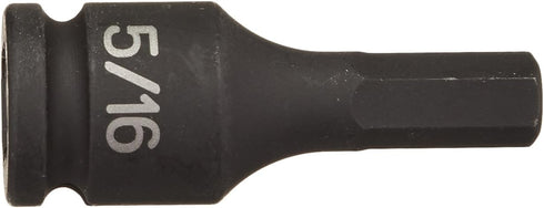 Grey Pneumatic (1910F) 3/8" Drive x 5/16" Hex Driver Socket , Black...