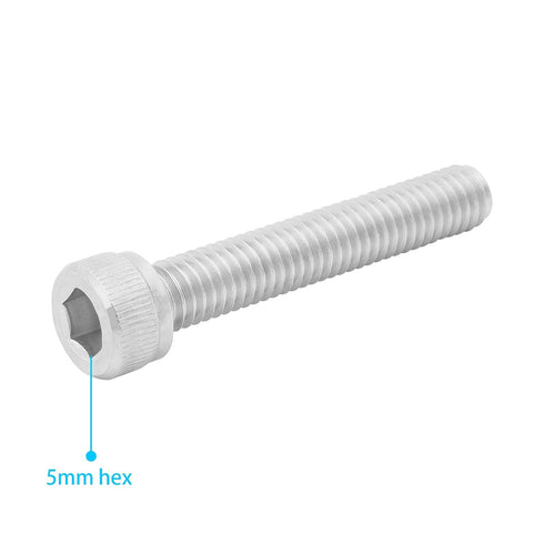 5PCS Bike Bicycle Headset Stem Top Cap Bolts Screws, M6x35mm Stainless Steel Hex Socket Screws, MTB Cycling Fixed Bolt Screw Accessories...