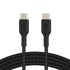 Belkin BoostCharge Braided USB-C to USB-C Cable (1M/3.3ft) for iPhone 15, iPhone 15 Pro, iPhone 15 Pro Max, iPhone 15 Plus, Galaxy S23, S22, Note1...
