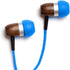 Symphonized GLXY Premium Genuine Wood in-Ear Noise-isolating Headphones with Mic and Nylon Cable (Blue)...
