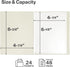 CRANBURY Small Photo Album 4x6 (Black), 2-Pack 4 x 6 Photo Book, 24 Pockets Shows 48 Pictures, Mini Plastic Picture Album Binder with Customizable...