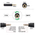 Peidesi 3.5 mm to RCA AV Camcorder Video Cable,3.5mm Male to 3RCA Male Plug Stereo Audio Video AUX Cable for Smartphones,MP3, Tablets,Speakers,Hom...