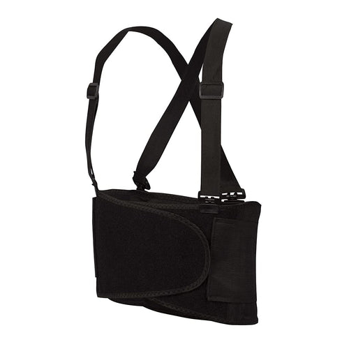 Cordova SB-M Adjustable Back Support Belt with Attached Suspenders, Medium, Black...