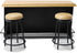 Dollhouse Furniture Metal Bar Table & Chair with Wood Top Pub Set 1:12 Scale Miniature Accessories Bar Counter Stool Mini Dining Coffee Table Mode...