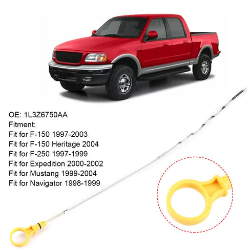 Acouto for Ford F150 F250 Engine Oil Level Dipstick 1L3Z6750AA Engine Oil Dipstick Level Dip Stick Auto Replacement Engine Oil Level Fluid Dipstic...