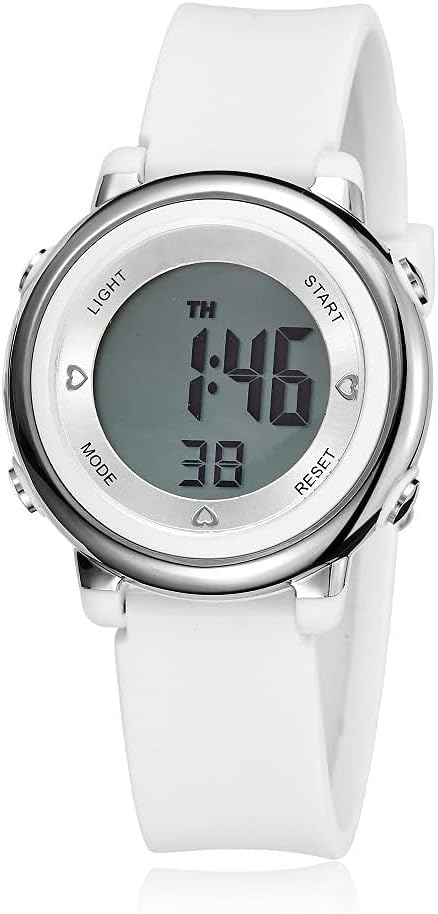 Womens Digital Watches LED Screen Silicone Strap Watch Military Multifunction Waterproof Alarm Stopwatch LED Backlight Outdoor Sports Watch...