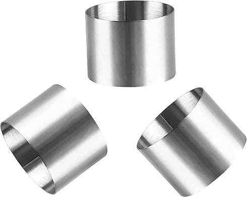 ICYANG 2 Inch Mini Cookie Cutters, Round Mouse Cookie Cutter, Easter Stainless Steel Ring Molds for Tartare Dessert Baking Cooking Food Pastry Cak...