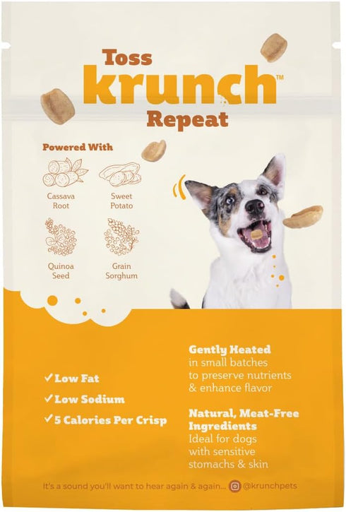 Krunch Air Crisp Dog Treat, Healthy Treats for Training, Dog Treats with 5 Calories Per Crisp, Low Fat, Perfect for Sensitive Stomachs & Skin – Wh...