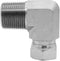 1501-12-08 Hydraulic Hose Adapter Fitting 3/4" Male (3/4"-14NPTF) × 1/2" Female (1/2"-14NPSM) Swivel 90° Elbow SAE Pipe Joints Tube Connector Carb...