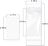 Paper & Plastic Jewelry Earrings Display Cards Rectangle White W/Self-Seal Bags - Blank for You to Customize - 100 Sets…...