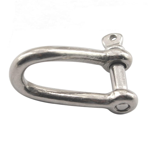 M4 Screw Pin Twist Shackle Anchor Shackle Stainless Steel 304 D Ring Shackle for Material Handling,Rigging Accessories,Connecting Chains and Ropes...