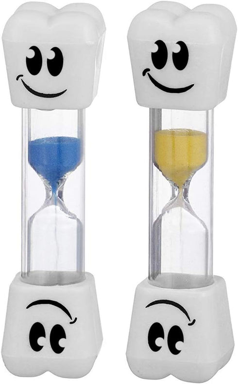 Smile Tooth 2 Minute Sand Timer Assorted Colors (2 Pack)...