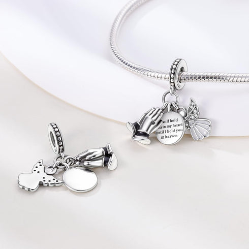 Parmuz charms for bracelet sterling silver love heart travel Bead for Charm Bracelets and Necklaces 925 Charms Clover Butterfly gift for Woman Gir...