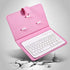 Portable Bluetooth Keyboard with Leather Case, Universal Keyboard with Detachable Flip Case and Stand, Cover with for 4.5''-6.8'' iOS,for Android/...