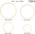 12pcs Wooden Bamboo Floral Hoop Wreath Macrame Craft Dream Catcher Hoops Rings for DIY Weddding Wreath Decor, Macrame Dreamcatcher, Wall Hanging C...