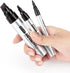 ZEYAR Permanent Marker Pens, Extra Fine Tip(1mm), Waterproof & Smear Proof ink, Aluminum Barrel, Quick Drying(3 Black, 1 Red, 1 Green, 1 Blue)...