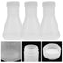 Hemobllo Conical Flask- 50ML Plastic Erlenmeyer Flask Set with Screw Caps and Clear Scale, Scientific Conical Flask Laboratory Flask Lab Supplies ...