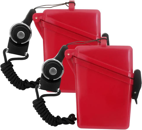 2pcs Sport Waterproof ID Card Badge Holder Case with Lanyard Cover Multiple Credit Cards, Registration, ins Card Heavy Duty Durable Locker Dry Box...