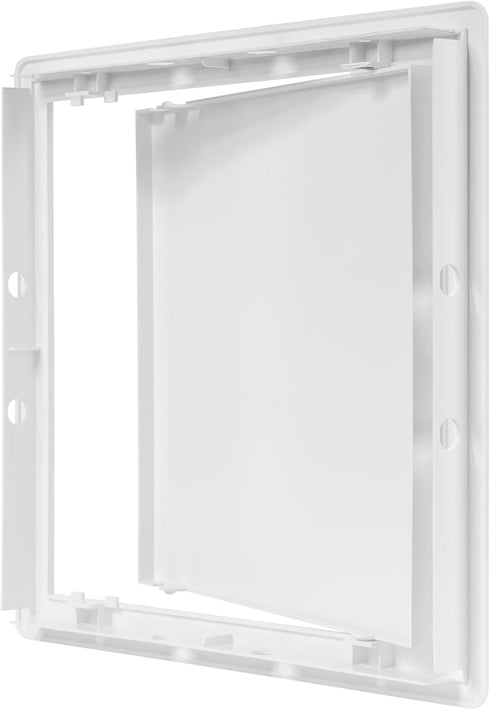 10 x 10 White Plastic Access Panel. Service Shaft Door Panel. Plumbing, Electricity, Heating, Alarm Wall Access...