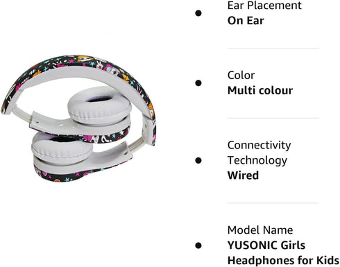 Girls Headphones for Kids,Toddler Kid Headphones with mic & Audio Sharing Port+ Volume Limited,Boys Girls Baby Children Toddlers School use?(Girls...