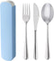FYY Travel Utensils with Case - Portable Stainless Steel Silverware Set Reusable Travel Cutlery Knife Fork Spoon Set BPA-Free Flatware Set for Cam...