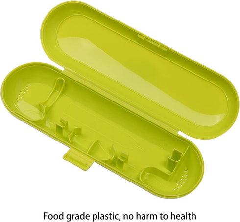 Plastic Electric Toothbrush Travel Case for Oral-B Pro Series, 2 packs (Blue&Green)...