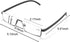 2 Pack Half Frame Reading Glasses for Men and Women Lightweight Computer Readers with Portable Case 1.75...